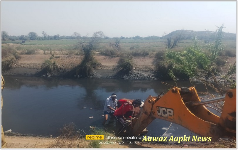 गुडगावां कैनाल में फिर बहकर आया मृत गौवंश