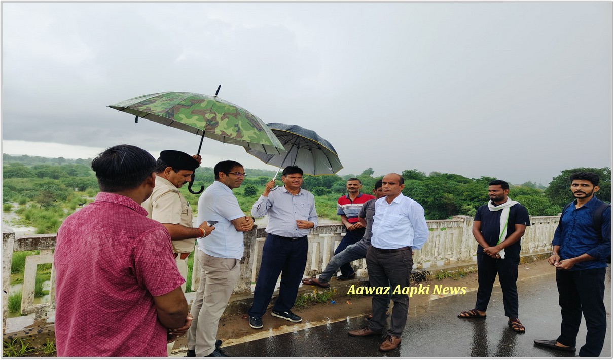 जिला कलेक्टर ने ब्रह्मवाद के पुल व सेवला हेड का निरीक्षण कर दिए आवश्यक निर्देश